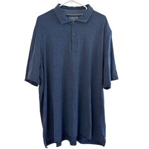 Jim Nantz By Vineyard Vines 2XL Mens Polo Shirt Blue Pima Cotton Polyester & Spa